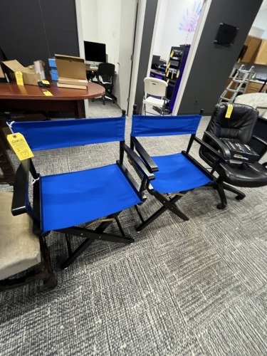 BLUE DIRECTOR CHAIRS
