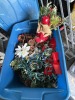 LOT ASSORTED CHRISTMAS DECOR - LIGHTS, PINE CONES, GARLAND, ETC (1 TOTE) - 2