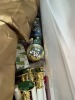 LOT ASSORTED CHRISTMAS DECOR - ARTIFICIAL CANDLES, CERAMIC SNOWMAN, SANTA, STOCKINGS, ETC (1 TOTE) - 2