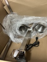 BRUSHED FINISH DOUBLE LAMP COMPLETE CARVING STATIONS
