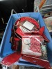 LOT ASSORTED CHRISTMAS - ORNAMENTS, GIFT BAGS, CARDS, DECOR, PLATTERS, ETC (1 TOTE) - 2