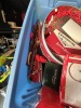 LOT ASSORTED CHRISTMAS - ORNAMENTS, GIFT BAGS, CARDS, DECOR, PLATTERS, ETC (1 TOTE) - 3