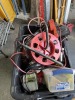 LOT ASSORTED - NAILS, SCREWS, ELECTRIC CORD REEL, MULTI-PLUG EXTENSION, ETC (1 TOTE)
