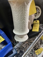 LENOX CREAM COLOR DECOR - VASE / BASKET / 2 CANDLE HOLDERS