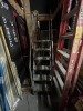 WAREHOUSE LADDER WITH 6 STEPS ON WHEELS