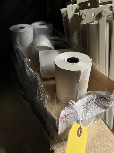 LOT THERMAL REGISTER PAPER - APPROXIMATELY 15 ROLLS