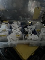 ASSORTED CONTAINERS - KEY BLANKS / LAMP HOLDERS