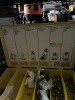 ASSORTED CONTAINERS - KEY BLANKS / LAMP HOLDERS - 4
