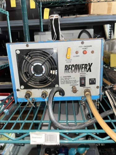 RST RECOVER X REFRIGERANT RECOVERY MACHINE
