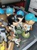 ASSORTED SPORTS MEMORABILIA FIGURES - SOME ON STANDS - MARLINS, METS, ETC - 3