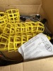 BOXES YELLOW PLASTIC LIGHT BULB CAGES (LOCATED IN HOLLYWOOD, FL)