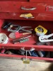 CONTENTS OF DRAWERS - CLAMPS, TAPE MEASURER, HOLE SAW, ETC (LOCATED IN HOLLYWOOD, FL)