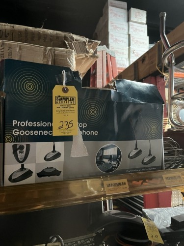 PROFESSIONAL GOOSENECK DESKTOP MICROPHONE IN BOX