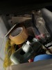 LOT ASSORTED OFFICE SUPPLIES - TAPE, PAPER CLIPS, PENCILS, ETC (2 TUBS) - 3