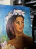 PAINTINGS - WOMAN (UNSIGNED) / STRIPES - ELANZO DANN - FRAMED - 2
