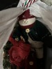 ASSORTED DECOR - CHRISTMAS, CERAMIC BASKET, RIBBON, ETC (1 TOTE) - 2