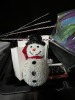 LOT ASSORTED CHRISTMAS DECOR - SNOWMAN, COCKTAIL RINGS, LANTERNS, ETC (1 TOTE) - 4
