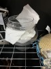 ASSORTED - DEVILED EGG PLATE, CANDLE HOLDERS, JARS, ETC - 2