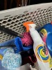 LOT ASSORTED CLEANING SUPPLIES - TEAK CLEANER, STAIN REMOVER, DUST PANS, ETC - 4