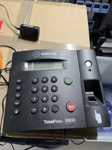 ICON TIME TOTAL PASS B600 TIME CLOCK