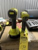 RYOBI DRILLS WITH 2 BATTERIES & CHARGER - HJP003 / P209DCN