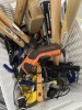 ASSORTED TOOLS & HARDWARE - HAMMERS, SCISSORS, PLIERS, SOCKET SET, SCREWS, PICTURE HANGERS, TAPE MEASURERS, MORE - 4