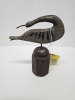 Folk Art Wooden Shorebird Decoy - 3
