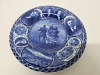 Antique Blue Flow Plate Lewis & Clark Centennial Exposition - 5