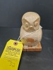 Antique Folk Art Wooden Owl - 4