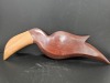 Mid Century Hand Carved Wooden Toucan Serving Tray - 6