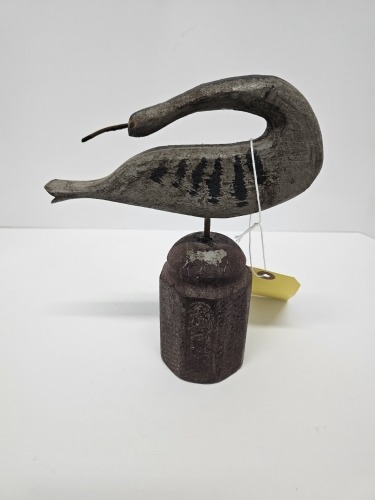 Folk Art Wooden Shorebird Decoy
