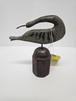 Folk Art Wooden Shorebird Decoy