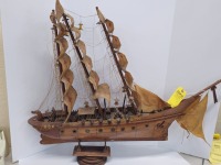 Vintage Handmade Spanish Galleon Warship