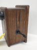 Western Electric Oak Wall Mounted Telephone Ringer Box 1900s - 2