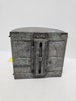 Vintage Metal Live Bait Bucket / Belt Box