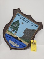 Vintage Official Wall Plaque Portsmouth Naval Shipyard