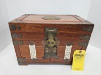 Vintage Chinese Wood Jewelry Box