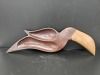 Mid Century Hand Carved Wooden Toucan Serving Tray - 2