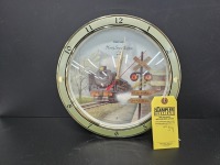 Vintage Pawclox ''Hourly Sound Effects'' Steam Train Wall Clock