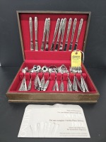 Vintage Oneida Stainless Steel Service For Ten Flatware Set