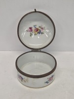 Vintage German Hand Painted Porcelain Trinket Box