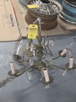 Brass & Crystal Chandelier