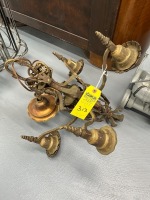 Vintage Brass 5-Light Chandelier