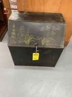 Painted Tin Bread Box