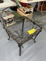 Ornate Metal End Table (No Glass)