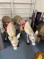 Reindeer Lawn Ornaments with Sound & Light