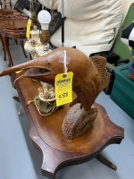 Wood Marlin Statue