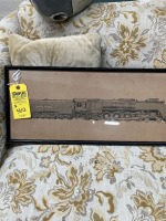 Assorted - Union Pacific Train Picture / Vintage Navajo Sand Painting