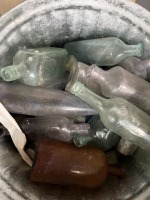 Lot Antique Glass Bottles