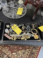 Vintage Estate Costume Jewelry Tray Lot